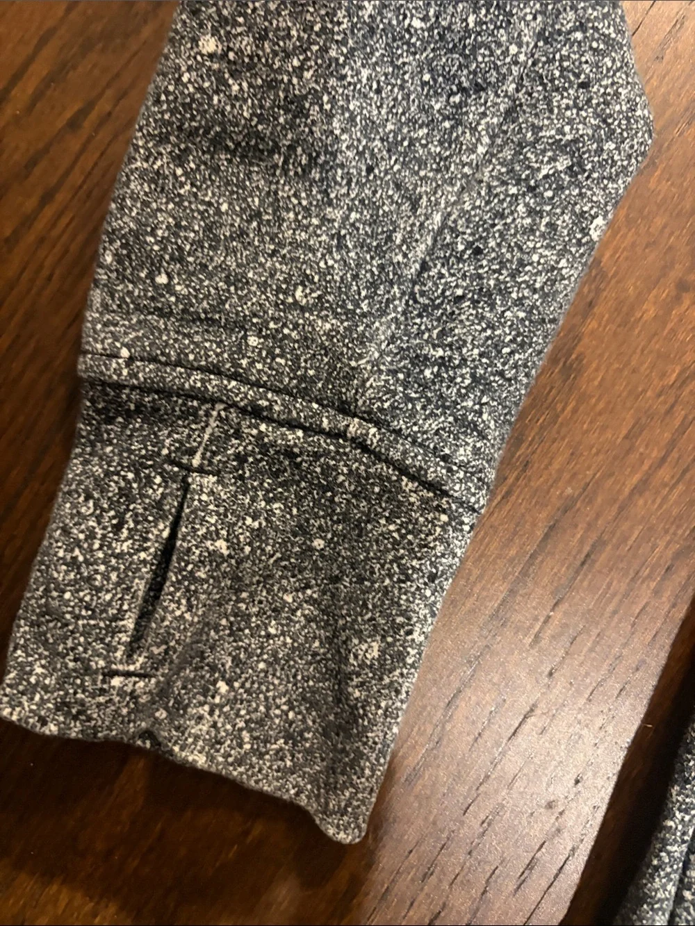 lululemon athletica Speckled Gray Hooded Zip Jacket Sz 10 like new